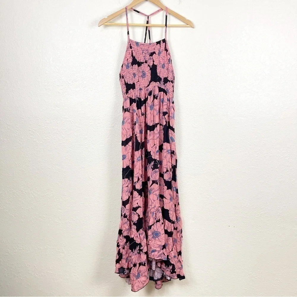 Free People‎ Heatwave Printed Maxi Slip Sleeveless Dress Size Medium Women